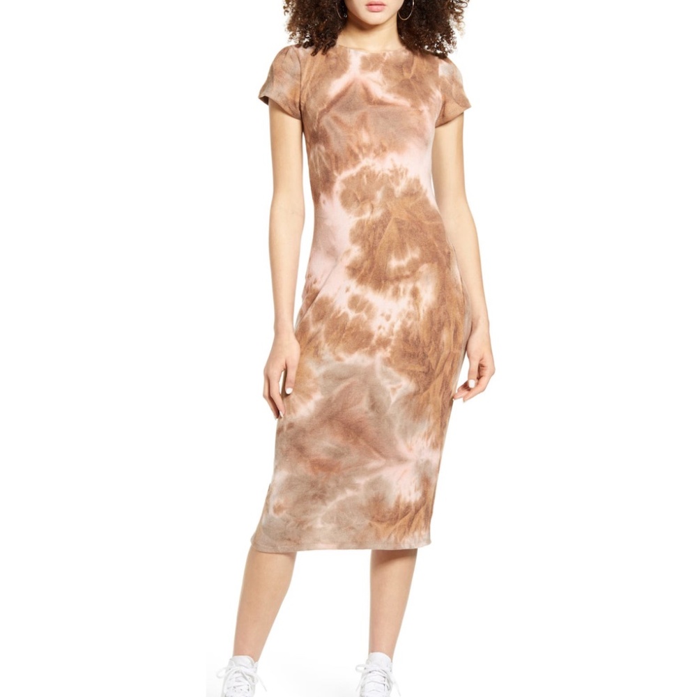 BP Tie Dye Knit Midi Dress